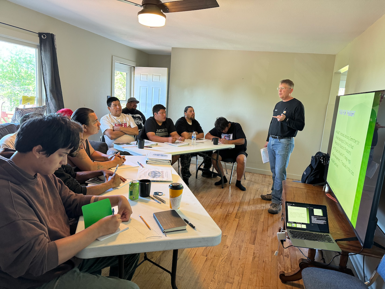 Native workforce apprentices participating in classroom-based HACCP food-safety training